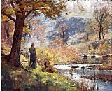 Theodore Clement Steele Morning by the Stream painting